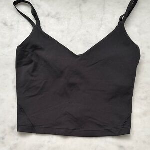 Lululemon Align Cropped Cami Tank Black Size A/B Cup
